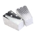 thumbnail image 3 of Miangastore NUOLUX 50pcs Popcorn Boxes Yellow Design Trio Miniature Scalloped Cardboard Party Candy Container Treat Cartons (Silver), 3 of 9