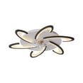thumbnail image 1 of Black Ceiling Fan With Light Remote Control 3 Wind Levels Dimmable Invisible Blades 32.28X5.12 Inch Flush Mount For Bedroom Living Room Kitchen 110V, 1 of 7
