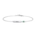 thumbnail image 1 of Engravable Bar Bracelet with Birthstone, 1 of 7