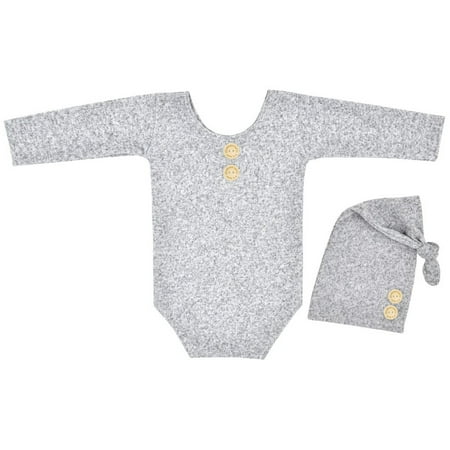 

nsendm Boys Long Sleeve Sitter Overall Baby Sleepy Romper Months Girls Photo And Boy Baby Going Home Outfit Boy Grey One Size