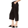 thumbnail image 2 of maison Jules Womens Wide Leg Cropped Culotte Pants, Black, 10, 2 of 3