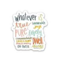 Sticker | Philippians 4:8