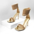 thumbnail image 4 of Dream Pairs Womens Square Toe heeled sandals stiletto heels, 4 of 7