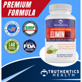 thumbnail image 3 of Truthentics Eliminaid Psyllium Husk Powder, Slippery Elm, Aloe, Ginger, Prebiotics, Digestive Support, 60 Capsules, 3 of 7