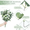thumbnail image 3 of 270 Pcs 3 Kinds Mixed Eucalyptus Leaves Stems Bulk Artificial Silver Dollar Leaves Picks Dried Eucalyptus Bundle Faux Spray for Wedding Vase Bouquet Floral Arrangement (Green), 3 of 6
