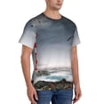 thumbnail image 5 of Rocae 3d Lighthouse in the Surf for Men's Moisture-Wicking Crew Tee - T-Shirt for Sports, Outdoor Activities, and Casual Wear3X-Large, 5 of 9