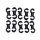 thumbnail image 1 of Clip De Cable De Freno Cable de freno de bicicleta Clip hebilla S estilo bicicleta MTB manguera guía bridas para cables (negro), 1 of 6