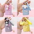 thumbnail image 2 of LLavero de Hello Kitty MyMelody con dibujos animados, llavero de muñeco con soporte para tarjeta de autobús y Cinnamoroll, funda protectora con cordón, 2 of 3