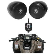 Rockville Bluetooth ATV Audio System w/ Handlebar Speakers For Polaris Sportsman