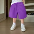 thumbnail image 5 of Akiihool Toddler Shorts Toddler Boys Athletic Shorts Boys Basketball Shorts Sports Gym Mesh Active Soccer Quick Dry Shorts for Summer(Purple,3-4 Years), 5 of 6