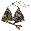 Juniors Camouflage Triangle Bikini Top