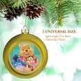 4PCS Goldenstyle Cartoon Disney Winnie The Pooh Anime Christmas Ball 2