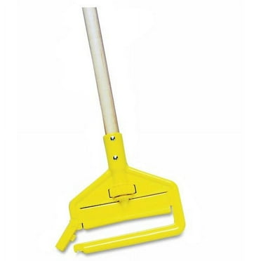 Rubbermaid Commercial 60" Invader Wet Mop Handle - 60" Length - Yellow - Hardwood, Plastic - 1 Each