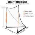 thumbnail image 5 of KFFKFF 6'x6' Lacrosse Goal Net ,Steel Frame Backyard Lacrosse Portable Lacrosse Goal Backyard Training Equipment w/Carry Bag, Quick Setup, 5 of 9
