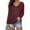 Red, variant on Kiplyki Clearance Christmas Shirts for Women Winter V Neck Long Sleeve Tops Solid Regular Blouse