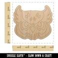 thumbnail image 2 of Great Horned Owl Head Wood Holiday Christmas Tree Ornament Unfinished DIY Pre-Drilled Craft, 2 of 7