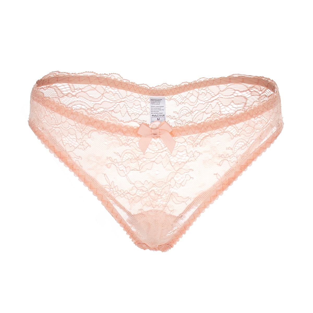 Varsbaby Wireless Lace Bra Sexy See Through Panties Underwear Lingerie Set for Women