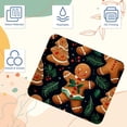 thumbnail image 3 of Gingerbread Man Square Desk Mat, 8.3x9.8 Inch, Non-Slip Rubber Bottom, Printed, Suitable for Office and Gaming - Gaming Mousepad and Mouse Pad, 3 of 6