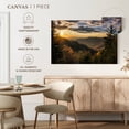 thumbnail image 5 of Elephant Stock Sunrise In Smoky Mountains Wall Art - Horizontal Canvas Wall Art - Living Room Wall Decor - Nature Canvas - Green And Blue Decor - 45" x 30", 5 of 8