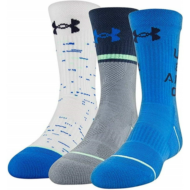 Under Armour Under Armour Youth Phenom Crew Socks, 3Pairs, Youth