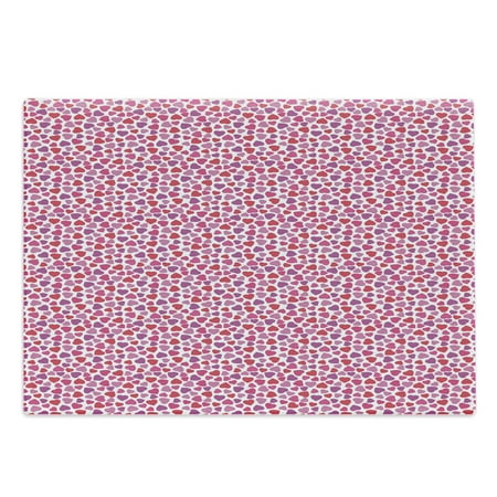 

Valentine s Day Cutting Board Love Themed Simple Pattern with Hearts Decorative Tempered Glass Cutting and Serving Board in 3 Sizes by Ambesonne