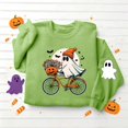 thumbnail image 5 of Edvintorg Womens Crewneck Sweatshirt Halloween Printed Sweat Shirts Long Sleeve Sweatshirts Loose Casual Womens Fashion S-2XL Green, 5 of 5