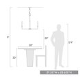 thumbnail image 5 of Golden Lighting 8209-6 PW Ellyn 6 Light Chandelier, Pewter, 5 of 5