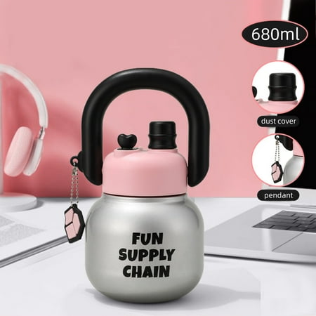 

Cyber of Monday Black of Friday Deals Usloyux Deals Stainless Steel Insulated Travel Mug – Portable Outdoor Water Bottle With Carrying Handle And Filter 680Ml Silver