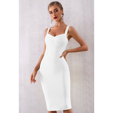 Solid Spaghetti Strap Bodycon Dress