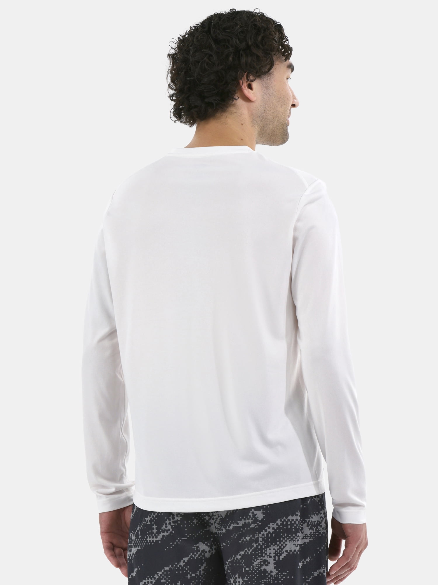 Athletic Works Men's Jersey Tee with Long Sleeves, Sizes XS-5XL