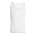 thumbnail image 6 of Sopiago Men's Mesh Fishnet Fitted Sleeveless Muscle Top Muscle Tank Tops for Men White,S, 6 of 6