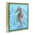 thumbnail image 2 of Stupell Industries Tropical Radiant Seahorse & Seaweed Gold Floating Frame Canvas Art, 25 x 25, by Paul Brent, 2 of 7