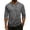 Gray_017, variant on Domuza Breathable Summer Casual Shirt, Washed Men's 3/4 Sleeve Raglan Henley Gray S
