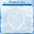 thumbnail image 7 of Neck Cooling Tube - Reusable Ice Neck Cooler, Wearable Cooling Neck Wrap for Personal Cooling Relief, PCM Cooling Device for Hot Flashes, Summer Heat, Outdoor Sports, Work & Travel (White), 7 of 7