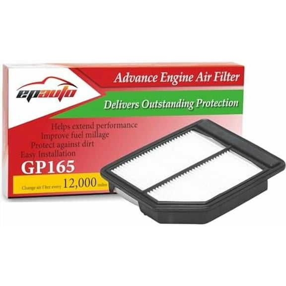 GP165 (CA10165) Rigid Panel Engine Air Filter Replacement for Honda Civic 1.8L (2006-2011)$$Vehicle Parts & Accessories