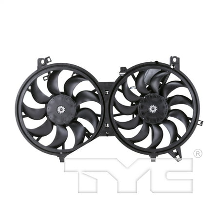 TYC 621840 Dual Radiator and Condenser Fan Assembly Fits 2012 Infiniti M35h