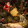 thumbnail image 4 of Solar Christmas Lights Outdoor Decorations Santa Claus with Watering Can Solar Garden Lights Perfect for Christmas Yard Decorations and Holiday Gifts, 4 of 6
