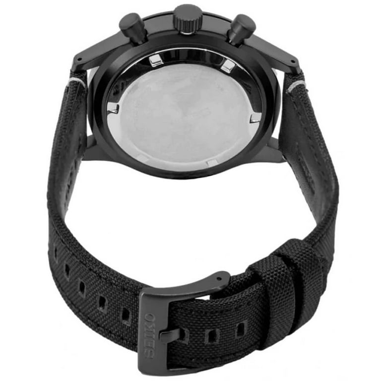 Seiko SSB417P1 Men's Dress Chronograph Black Nylon Strap Watch