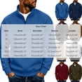 thumbnail image 6 of qafoshin Mens 1/4 Zip Pullover Sweatshirt Fall Winter Stand Collar Long Sleeve Shirts Trendy Casual Solid Color Pullover Tops with Pocket, 6 of 6