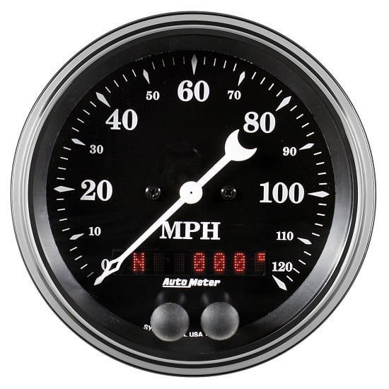 AutoMeter 1749 Old Tyme Black, 3-3/8" GPS Speedometer