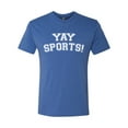thumbnail image 2 of Wild Bobby YAY SPORTS! Sports Men Premium Tri Blend T-Shirt, Vintage Royal, Small, 2 of 5