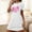 White, variant on Mefallenssiah Women'S Oversized Short Nightgown Fashion Chest Print Short Sleeve Nightdress