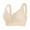 c01Beige, variant on LNWUY Bras for Older Women Push up Breathable Front Closure Bras Full Support No Underwire Plus Size Everyday Bra White XXL