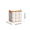 thumbnail image 3 of BAOPAI Large Capacity Transparent Quilt Storage Bag Waterproof Moving Packing Organizer For Clothes And Blankets, 3 of 6
