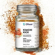 O'Food Chung Jung One Kimchi Kick Powder Multipurpose Seasoning Mix with Real Korean Kimchi & Sea Salt, Vegan, Gluten Free, No Corn Syrup, No added MSG, 2.1oz (60g)