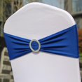 thumbnail image 1 of SHAR Blue Elastic Chair Headband with Buckle - Wedding Chair Bow (10pc), 1 of 5