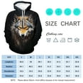 thumbnail image 4 of WHNBCW Funny Wolf Printed Hoodie Animal Graphic Sweatshirt, 4 of 7