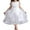 White, variant on TBWNWG Girls Elegant Solid Color Puffy Dress with Irregular Mesh Lace Hem Knee Length formal Party Gown,Sizes 7-8 Years
