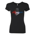 thumbnail image 2 of Wild Bobby, Classic Ford Mustang Car Logo, Cars and Trucks, Womens Slim Fit Junior Tee, Black, Small, 2 of 3