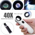 thumbnail image 5 of Lupa 40X con 2 luces LED para inspeccionar mapas, sellos, joyas, 5 of 5